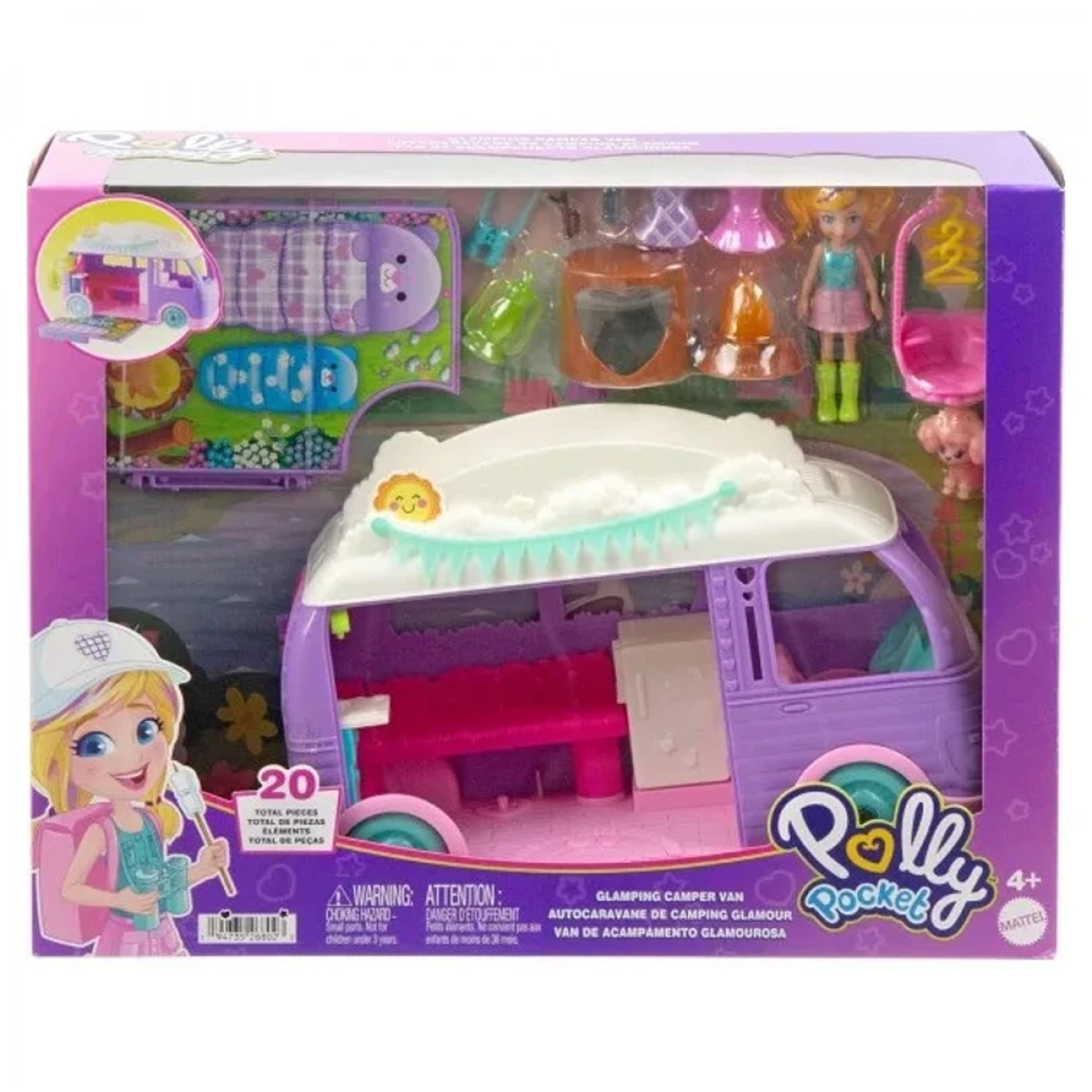 MATTEL POLLY POCKET: POLLY ΤΡΟΧΟΣΠΙΤΟ JCC32