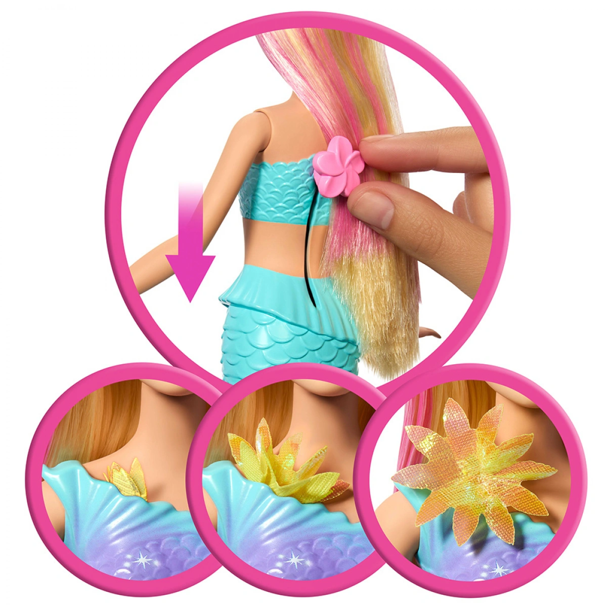 MATTEL BARBIE FLOWER MAGIC MERMAID 1 JDM72