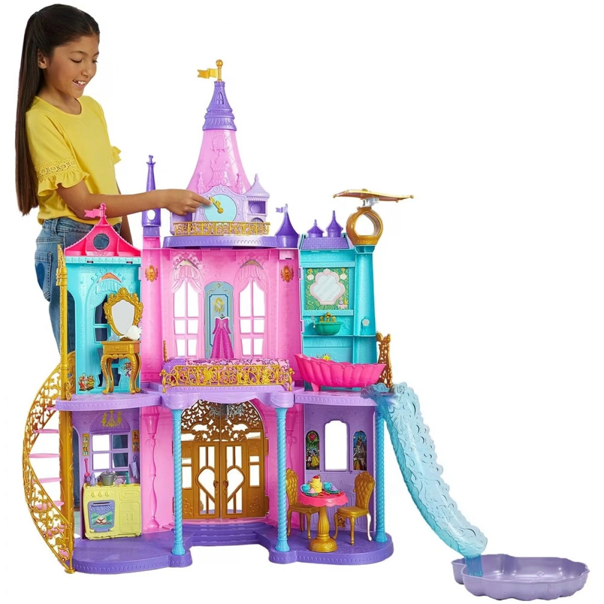 MATTEL DISNEY PRINCESS-ΜΑΓΙΚΟ ΚΑΣΤΡΟ ΚΟΥΚΛΟΣΠΙΤΟ HLW29