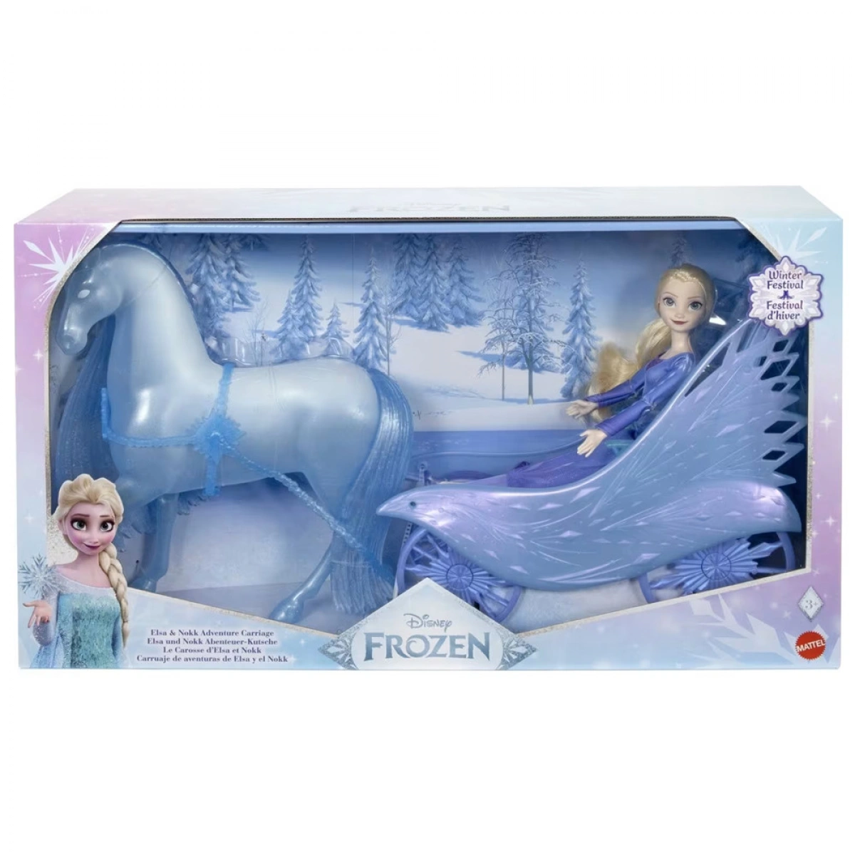 MATTEL FROZEN ELSA & NOKK ADVENTURE CARRIAGE JBG56