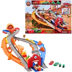 MATTEL CARS DRIVER PLAYSET/RESCUE ROAD RACEWAY JFL57