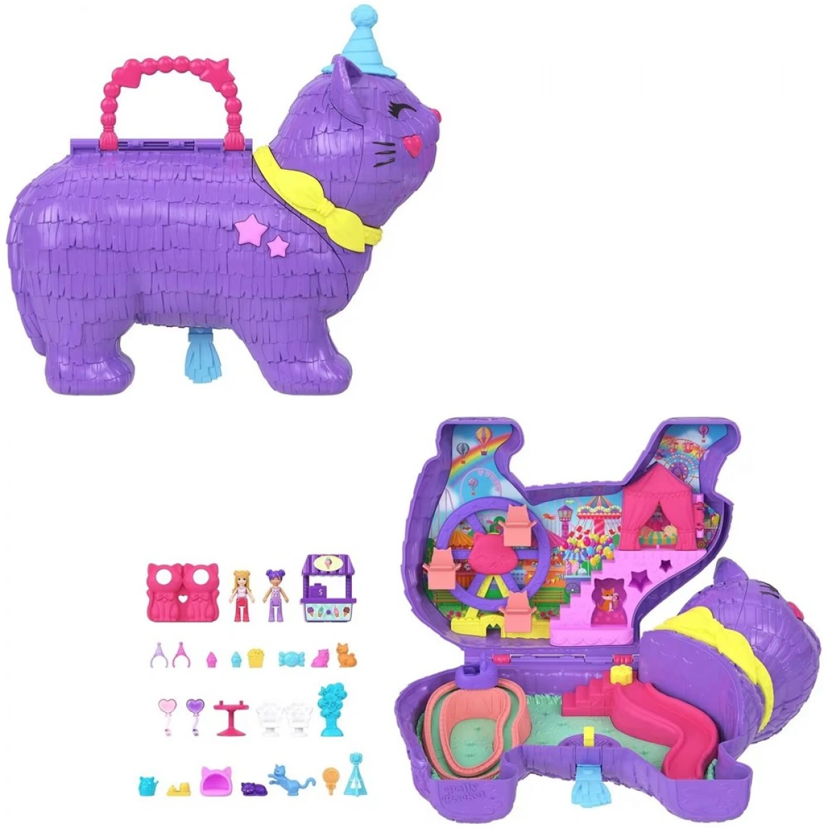 MATTEL POLLY POCKET CELEBRATION KITTY JFT90