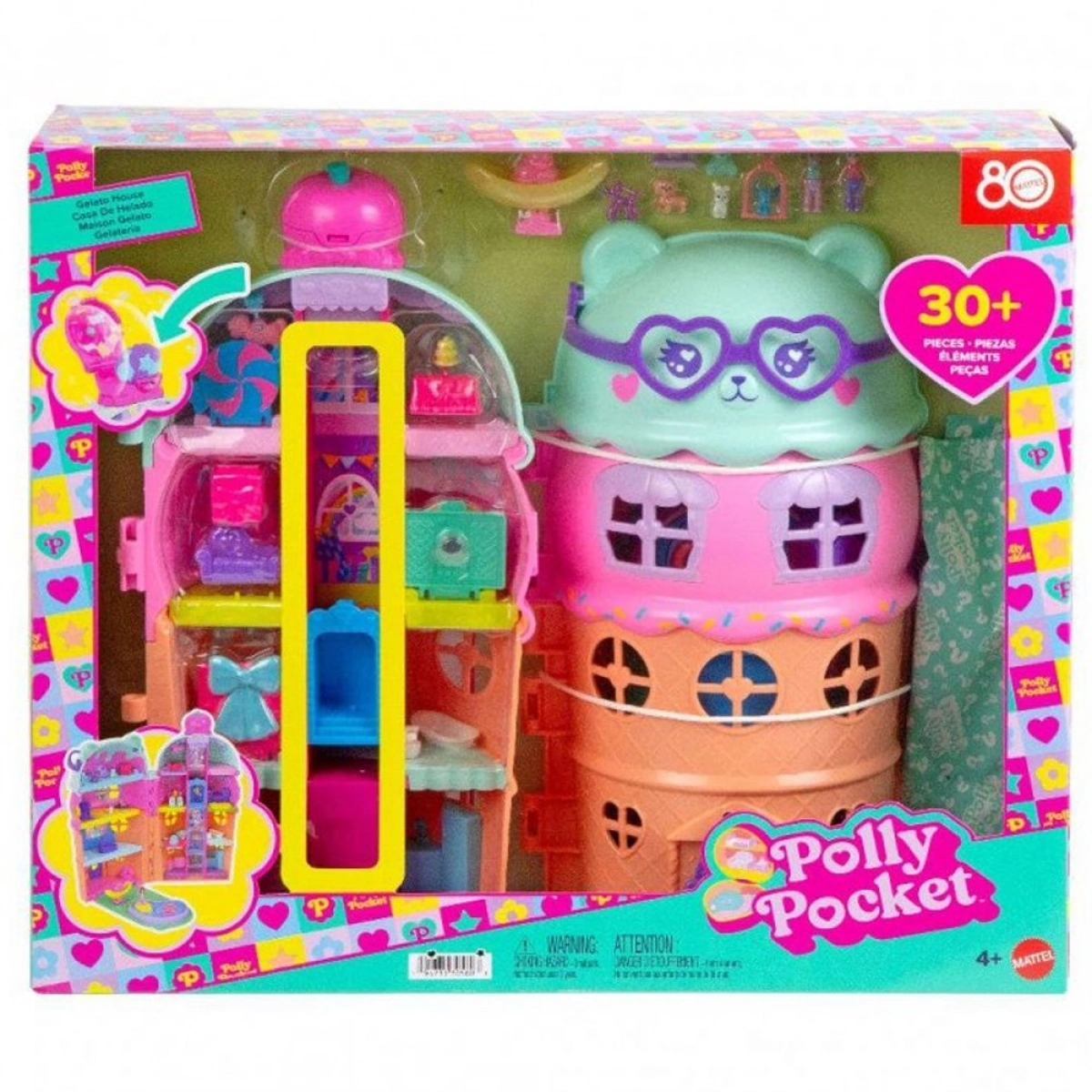 MATTEL POLLY POCKET GELATO HOUSE JFT91
