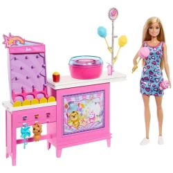 MATTEL BARBIE BEACH PLAYSET /TREATS & GAME BOOTH JFV67
