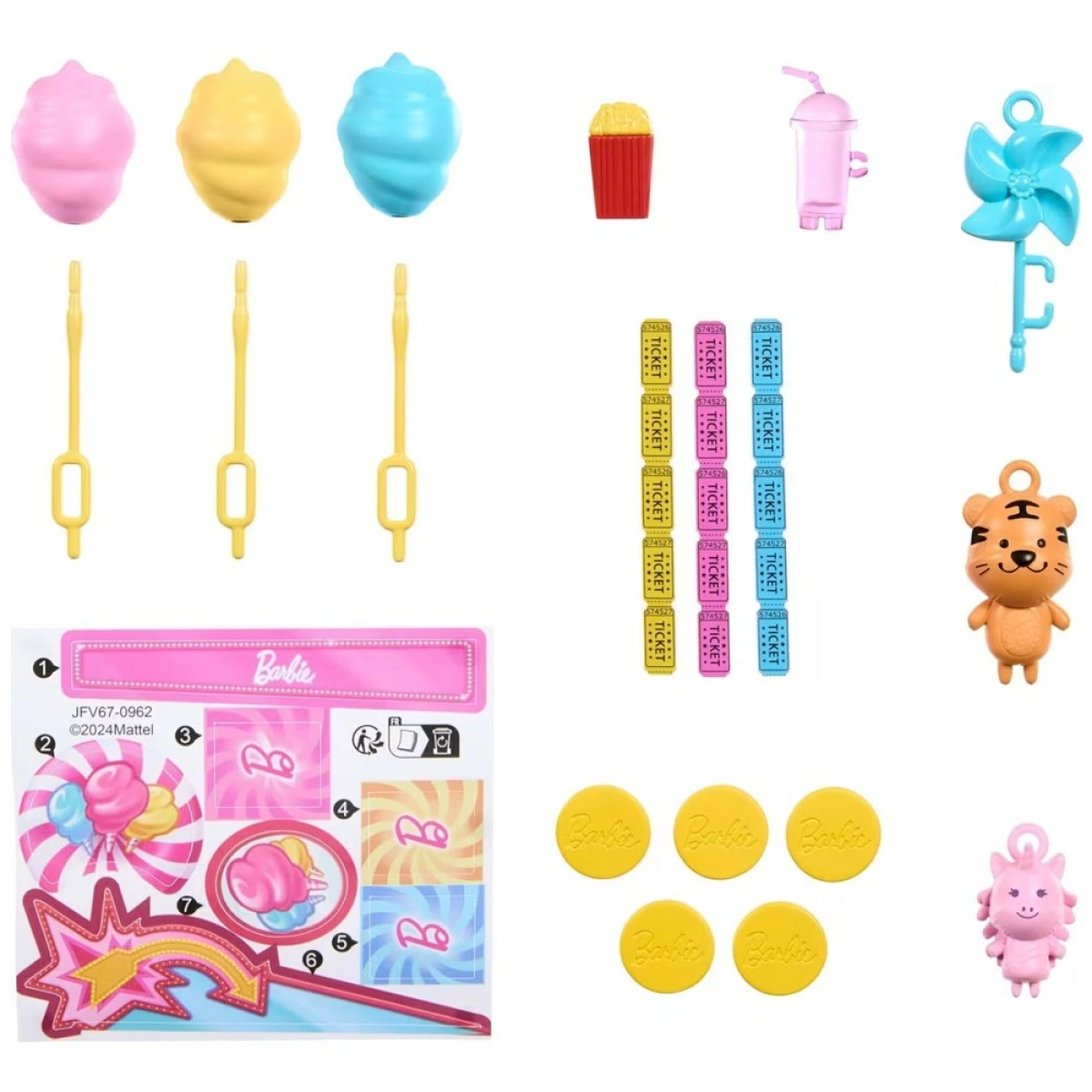 MATTEL BARBIE BEACH PLAYSET /TREATS & GAME BOOTH JFV67