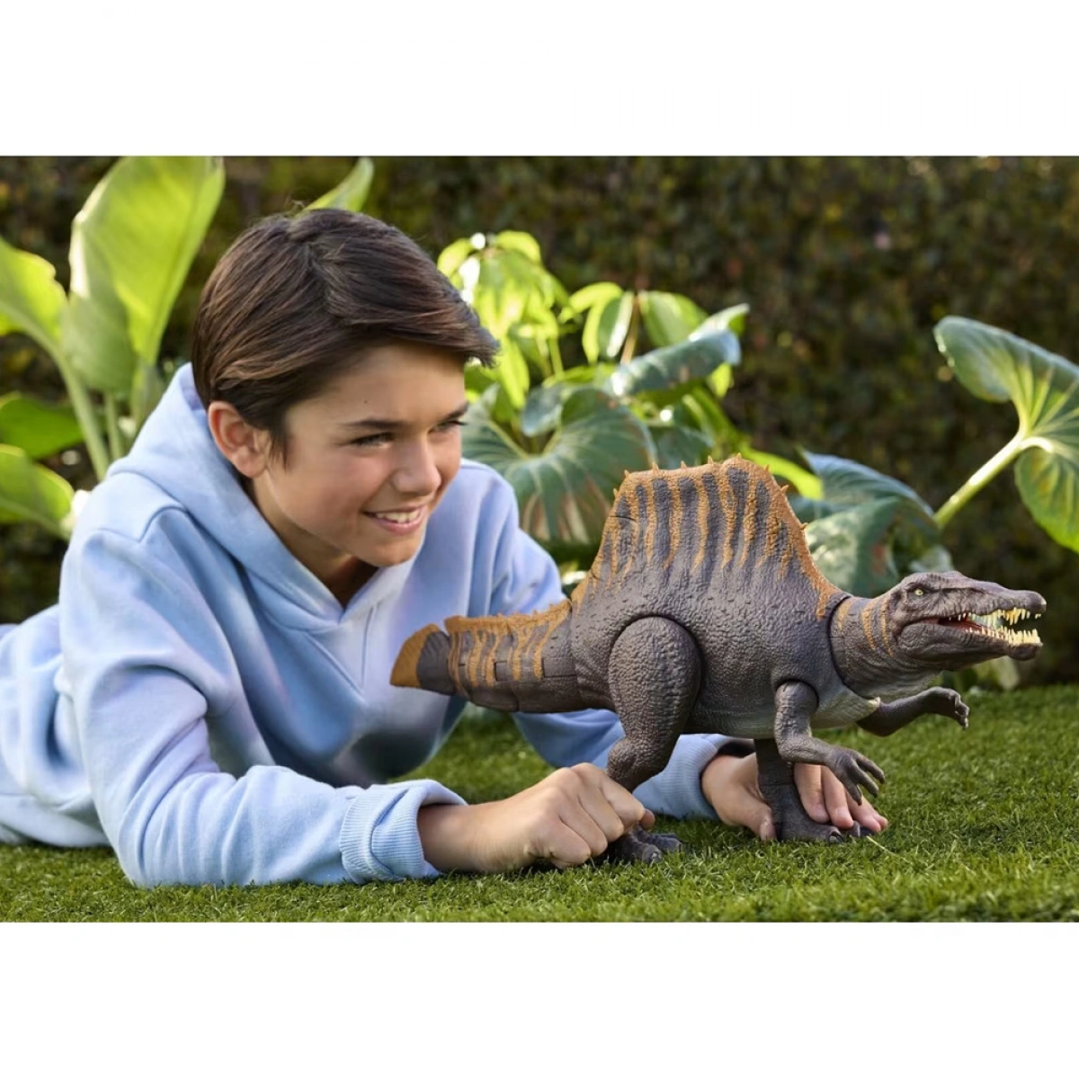 MATTEL JURASSIC WORLD TAIL THRASHER SPINOSAURUS JGB56
