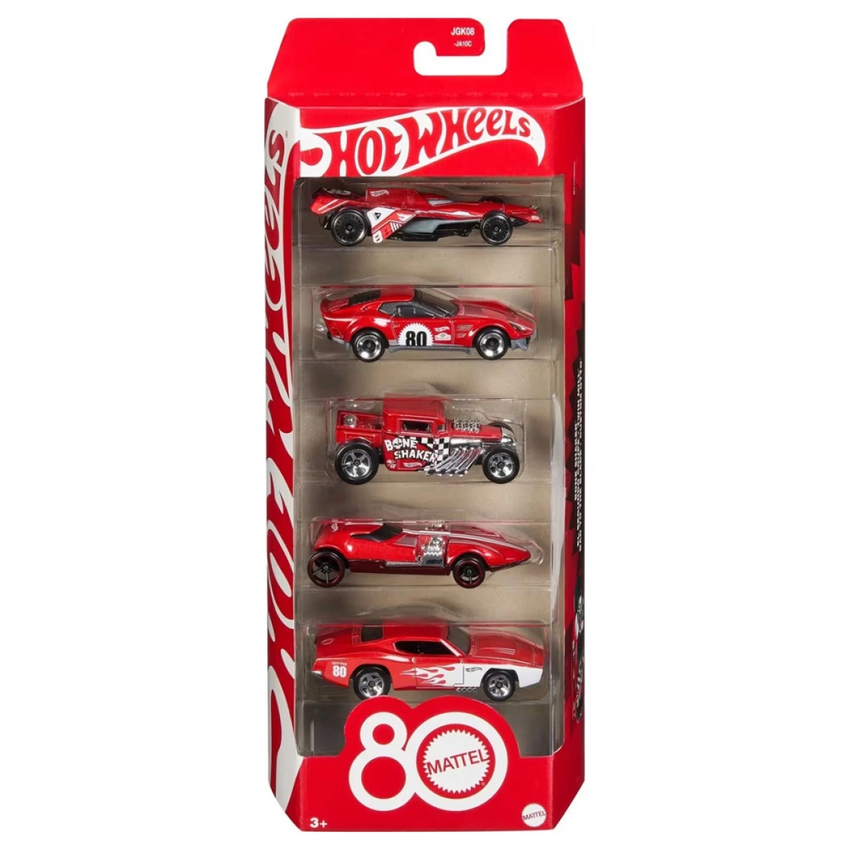 MATTEL HΟΤ WHEELS 5 PACK MATTEL 80TH ANNIVERSARY JGK08