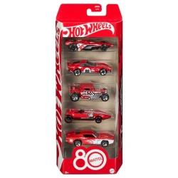 MATTEL HΟΤ WHEELS 5 PACK MATTEL 80TH ANNIVERSARY JGK08