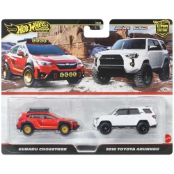 MATTEL HOT WHEELS PREMIUM ΣΕΤ ΤΩΝ 2 - SUBARU CROSSTREK & 2018 TOYOTA 4RUNNER HBL96/JBK98