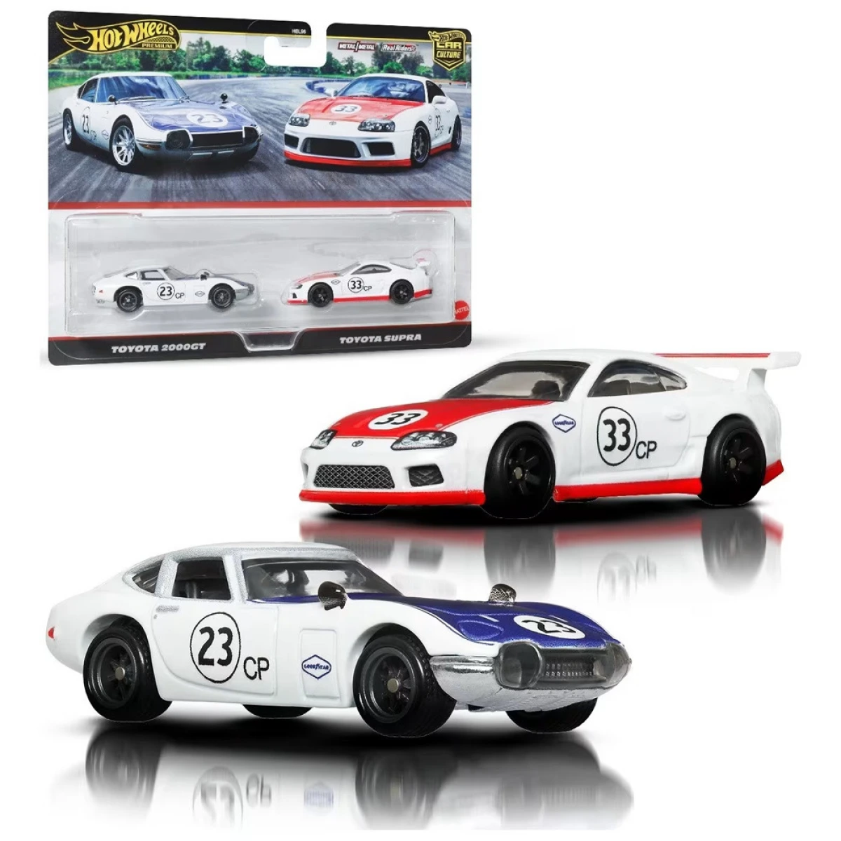 MATTEL HOT WHEELS PREMIUM ΣΕΤ ΤΩΝ 2 - TOYOTA 2000GT & TOYOTA SUPRA HBL96/JBL03