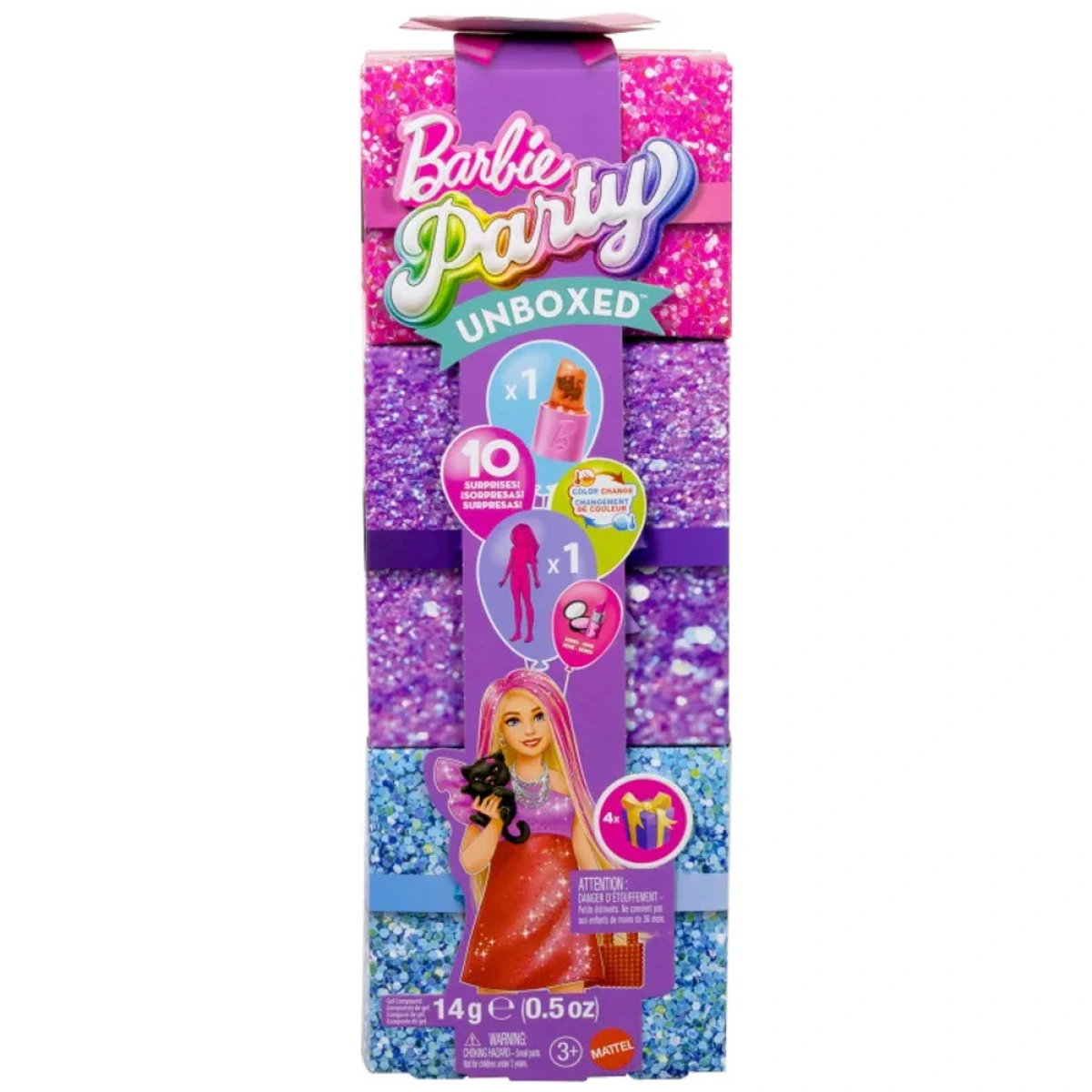 MATTEL BARBIE PARTY UNBOXED GLAM PARTY - ΞΑΝΘΙΑ JFY68