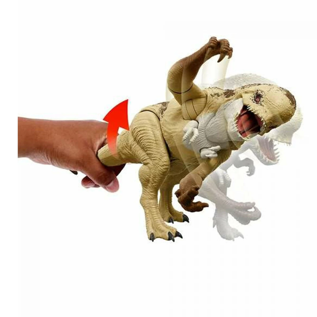 MATTEL JW REBIRTH ''ΚΑΚΟΣ'' ΔΕΙΝΟΣΑΥΡΟΣ ΜΕ ΛΕΙΤΟΥΡΓΙΑ ΕΠΙΘΕΣΗΣ & ΗΧΟΥΣ - DISTORTUS REX JGB58