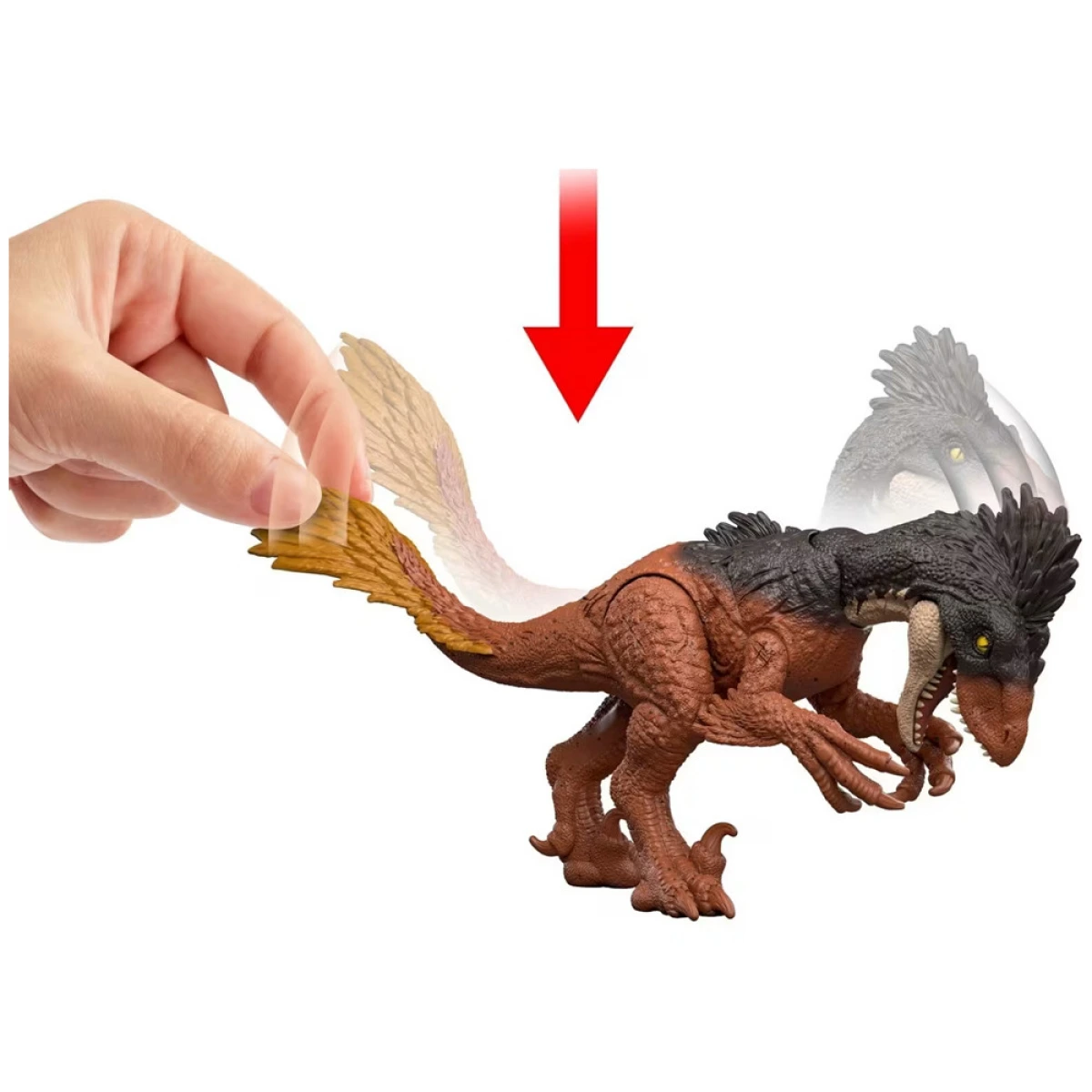 MATTEL JURASSIC WORLD REBIRTH ΦΙΓΟΥΡΑ ΔΕΙΝΟΣΑΥΡΟΥ ΜΕ ΣΠΑΣΤΑ ΜΕΛΗ - ACHILLOBATOR JGB77/JGB78