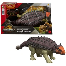 MATTEL JW REBIRTH ΦΙΓΟΥΡΑ ΔΕΙΝΟΣΑΥΡΟΥ ΜΕ ΚΙΝΟΥΜΕΝΑ ΜΕΛΗ, ΛΕΙΤΟΥΡΓΙΑ ΕΠΙΘΕΣΗΣ & ΗΧΟΥΣ - ANKYLOSAURUS JGB87/JGB90