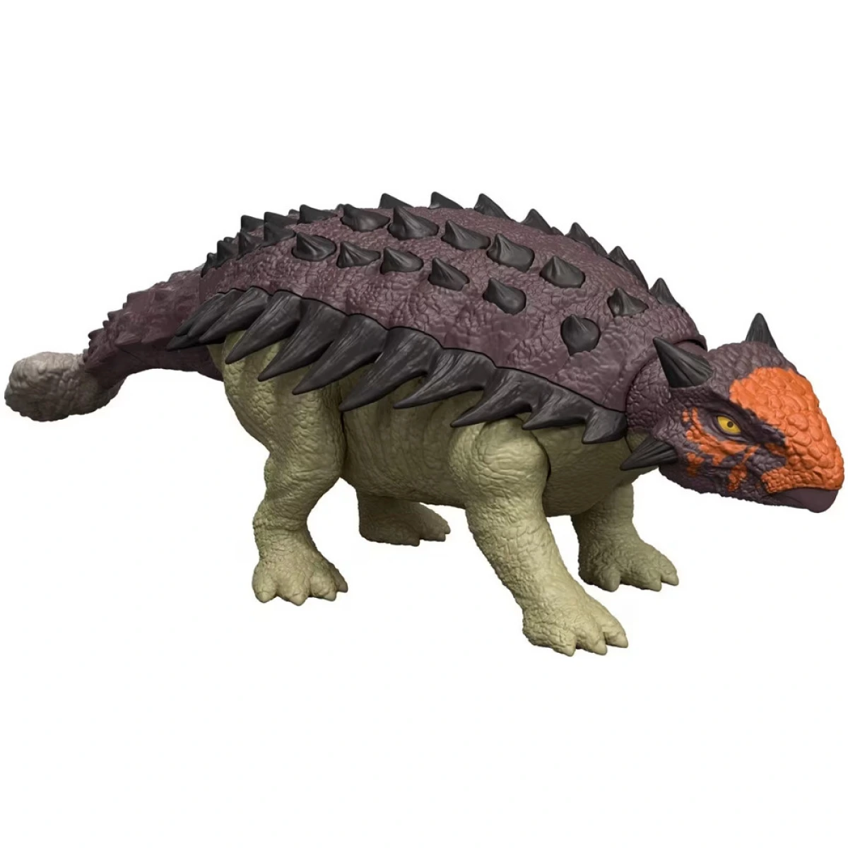 MATTEL JW REBIRTH ΦΙΓΟΥΡΑ ΔΕΙΝΟΣΑΥΡΟΥ ΜΕ ΚΙΝΟΥΜΕΝΑ ΜΕΛΗ, ΛΕΙΤΟΥΡΓΙΑ ΕΠΙΘΕΣΗΣ & ΗΧΟΥΣ - ANKYLOSAURUS JGB87/JGB90