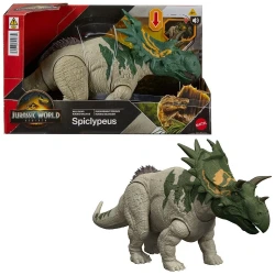 MATTEL JURASSIC WORLD REBIRTH ΦΙΓΟΥΡΑ ΔΕΙΝΟΣΑΥΡΟΥ ΜΕ ΚΙΝΟΥΜΕΝΑ ΜΕΛΗ, ΛΕΙΤΟΥΡΓΙΑ ΕΠΙΘΕΣΗΣ & ΗΧΟΥΣ - SPICLYPEUS JGB87/JGB89