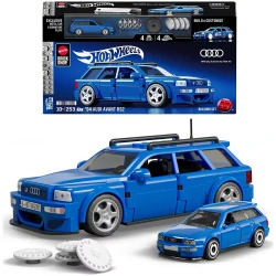 MATTEL HOT WHEELS BRICK SHOP - '94 AUDI AVANT RS2 BUILDING TOY KIT JGR28
