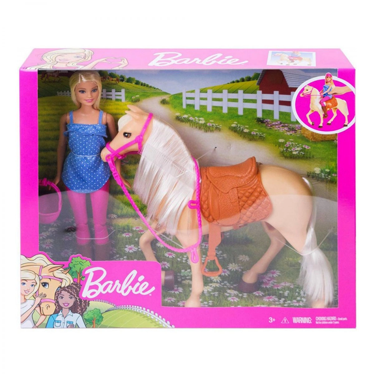MATTEL BARBIE ΚΑΙ ΑΛΟΓΟ FXH13