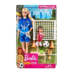 MATTEL BARBIE ΠΡΟΠΟΝΗΤΡΙΑ ΠΟΔΟΣΦΑΙΡΟΥ (2 ΣΧΕΔΙΑ) GLM53