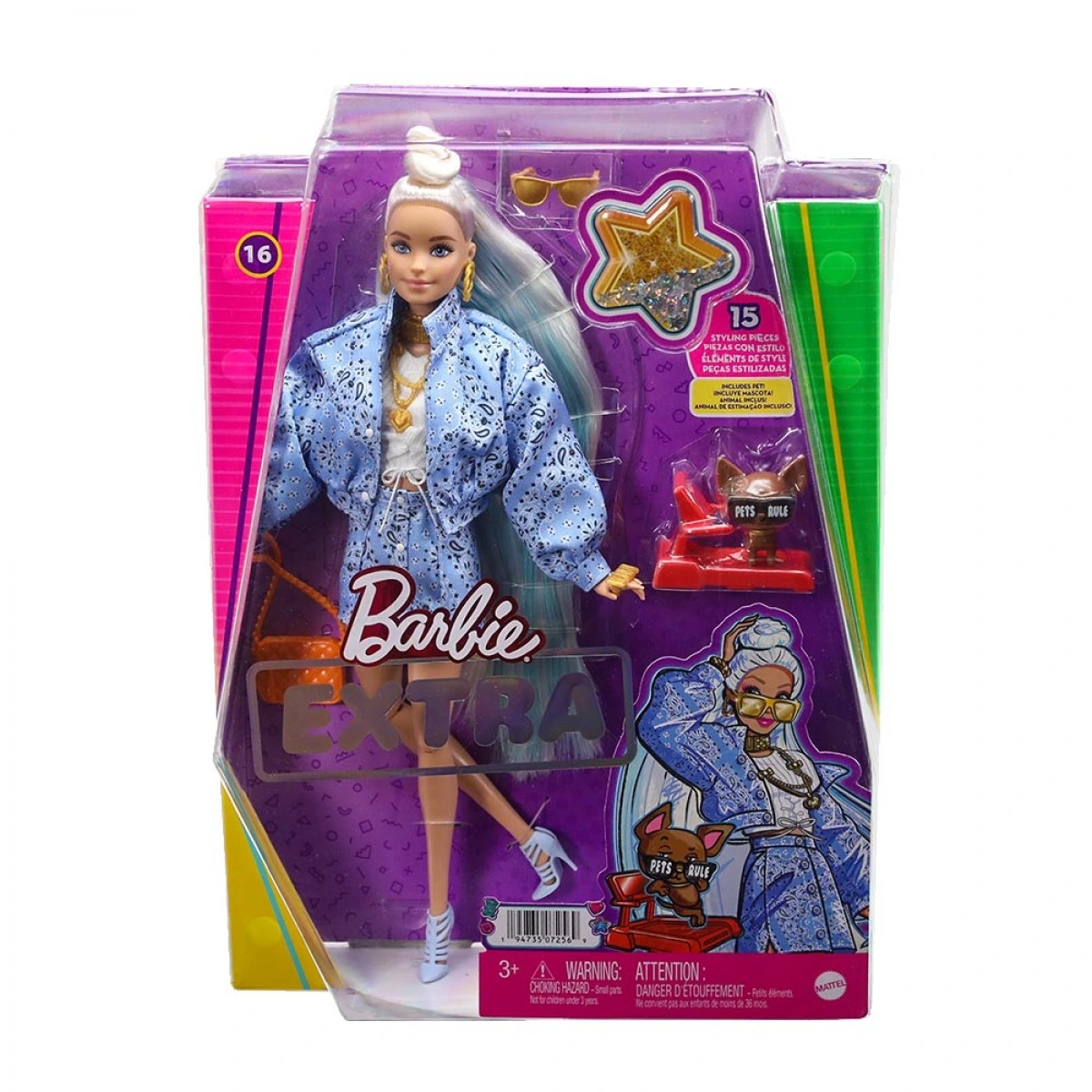 MATTEL BARBIE EXTRA - BLONDE BANDANA HHN08-9633