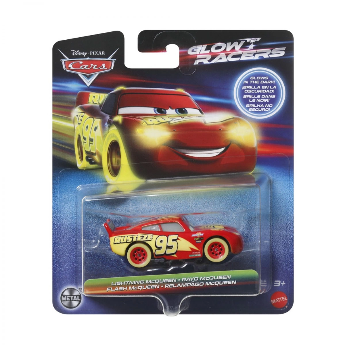 MATTEL CARS ΑΥΤΟΚΙΝΗΤΑΚΙΑ NIGHT RACING MCQUEEN HPG76/HPG77