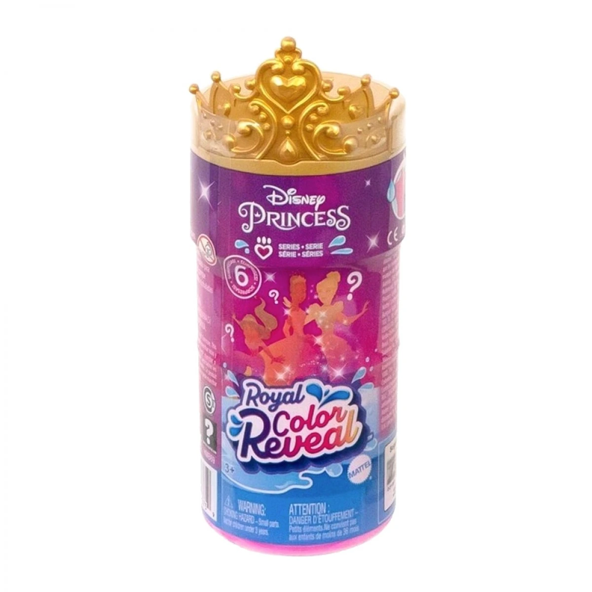 MATTEL DISNEY PRINCESS MINI DOLLS-COLOR REVEAL HMB69 (6 CHOICES)