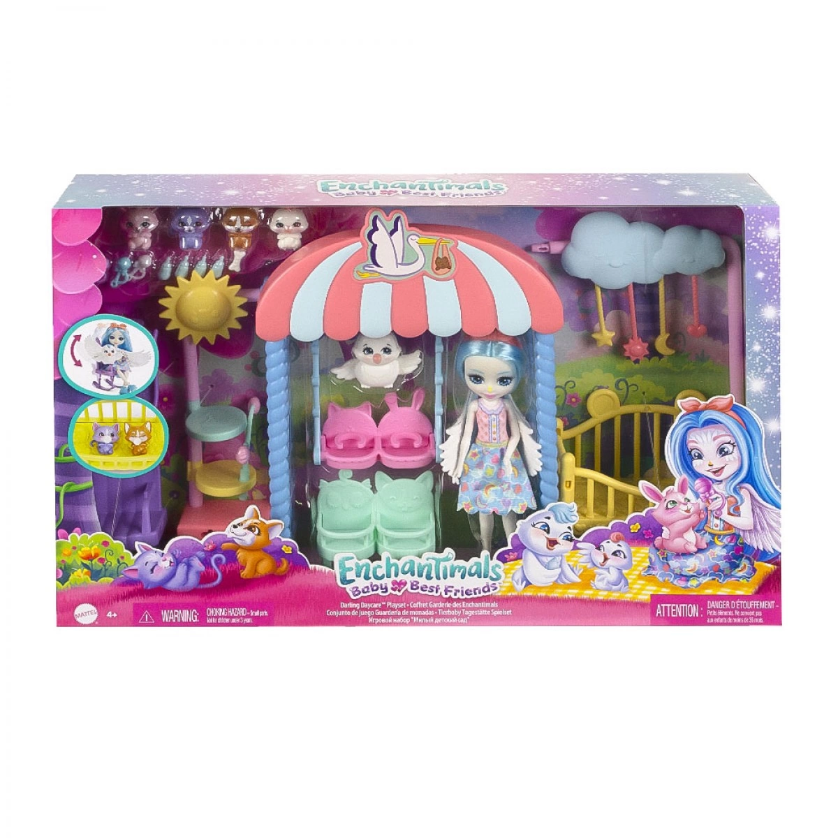 MATTEL ENCHANTIMALS BABY BEST FRIENDS-ΠΑΙΔΙΚΟΣ ΣΤΑΘΜΟΣ HLH23
