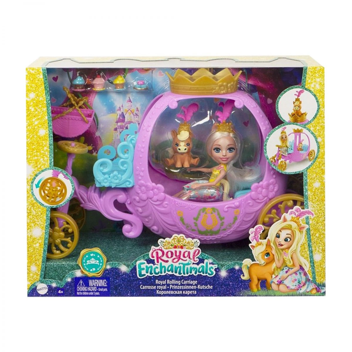 MATTEL ENCHANTIMALS ROYALS ΚΟΥΚΛΑ-ΠΡΙΓΚΙΠΙΚΗ ΑΜΑΞΑ GYJ16