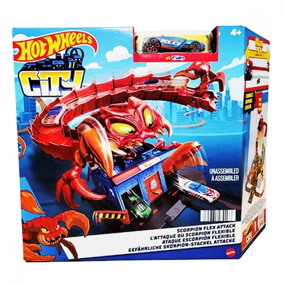 MATTEL HOT WHEELS CITY ΜΕ ΘΗΡΙΑ SCORPION FLEX ATTACK HDR29/HDR32