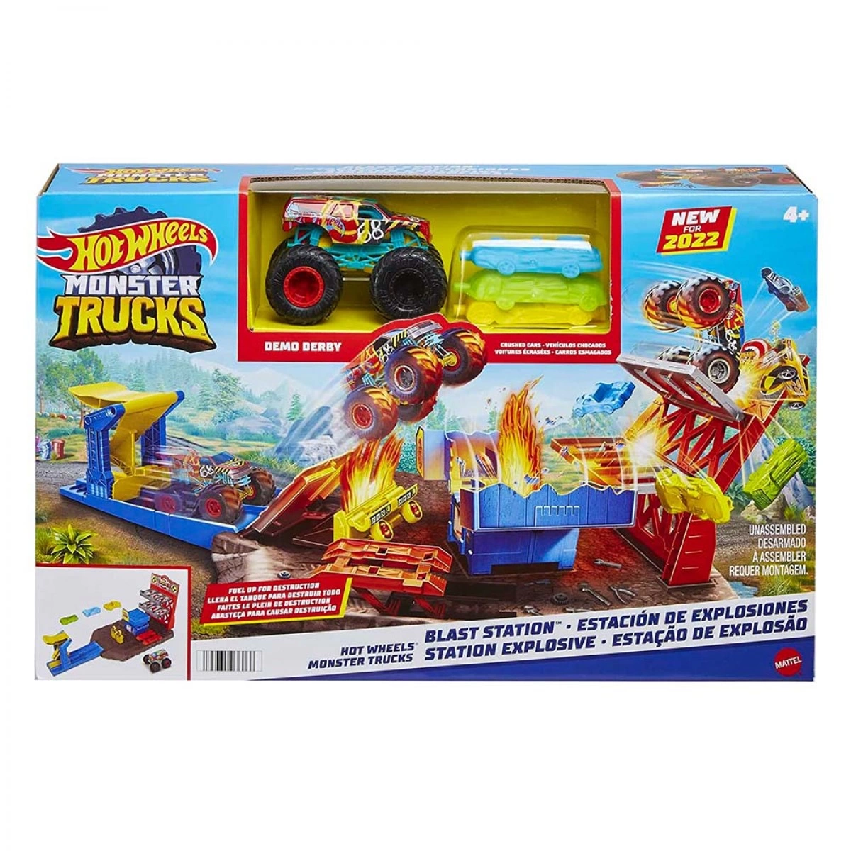 MATTEL HOT WHEELS MONSTER TRUCKS ΣΕΤ ΕΚΡΗΞΕΙΣ ΣΥΓΚΡΟΥΣΕΙΣ HFB12