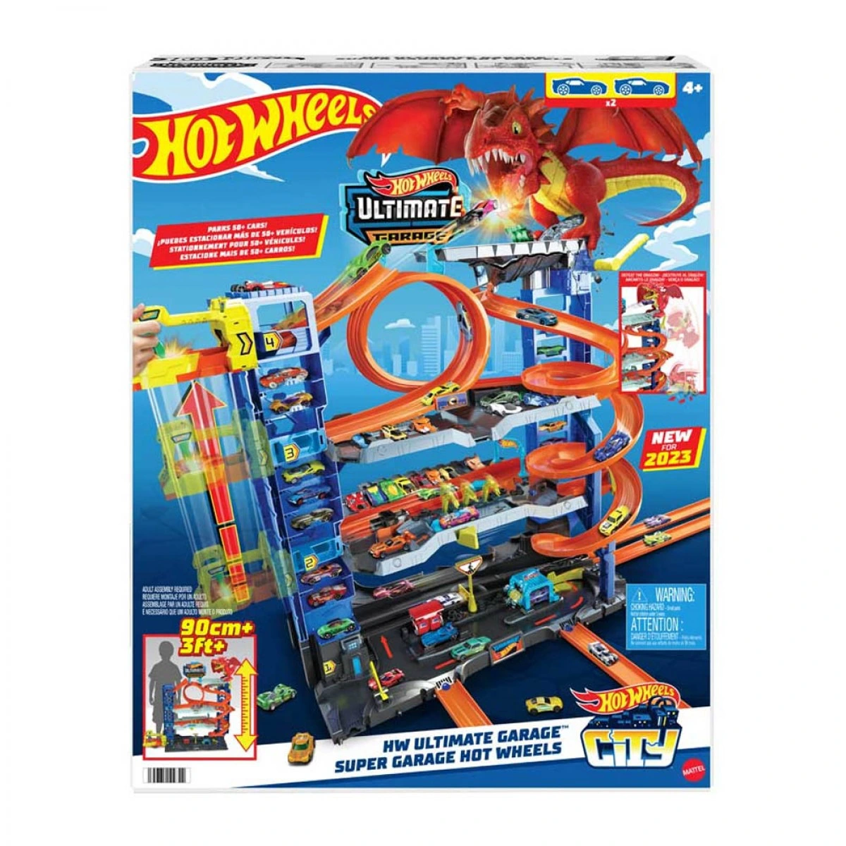 MATTEL HOT WHEELS ABSOLUTE GARAGE WITH DRAGON HKX48