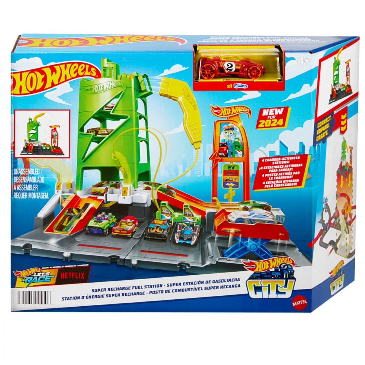 MATTEL HOT WHEELS CITY ΠΙΣΤΑ ΣΤΑΘΜΟΣ ΚΑΥΣΙΜΩΝ HTN79