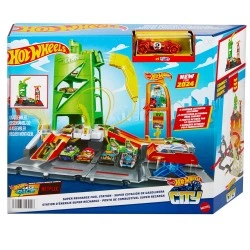 MATTEL HOT WHEELS CITY ΠΙΣΤΑ ΣΤΑΘΜΟΣ ΚΑΥΣΙΜΩΝ HTN79