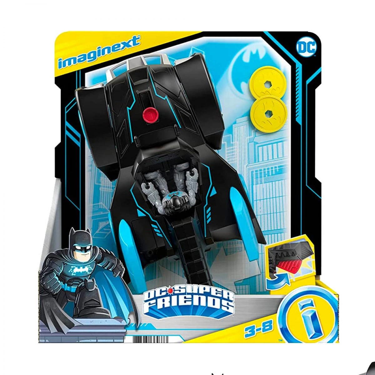 MATTEL IMAGINEXT-BAT-TECH BATMOBILE GWT24