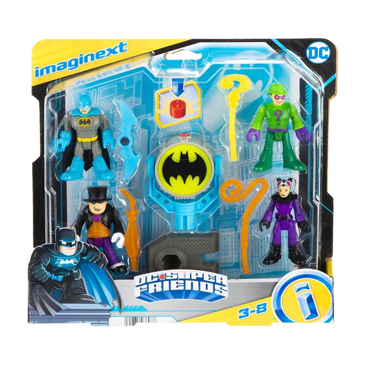 MATTEL IMAGINEXT BAT-TECH-SIGNAL ΣΕΤ ΤΩΝ 4 HFD47