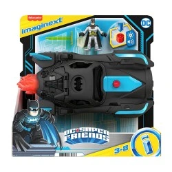 FISHER PRICE IMAGINEXT- BATMOBILE ME ΦΩΤΑ ΚΑΙ ΗΧΟΥΣ HGX96