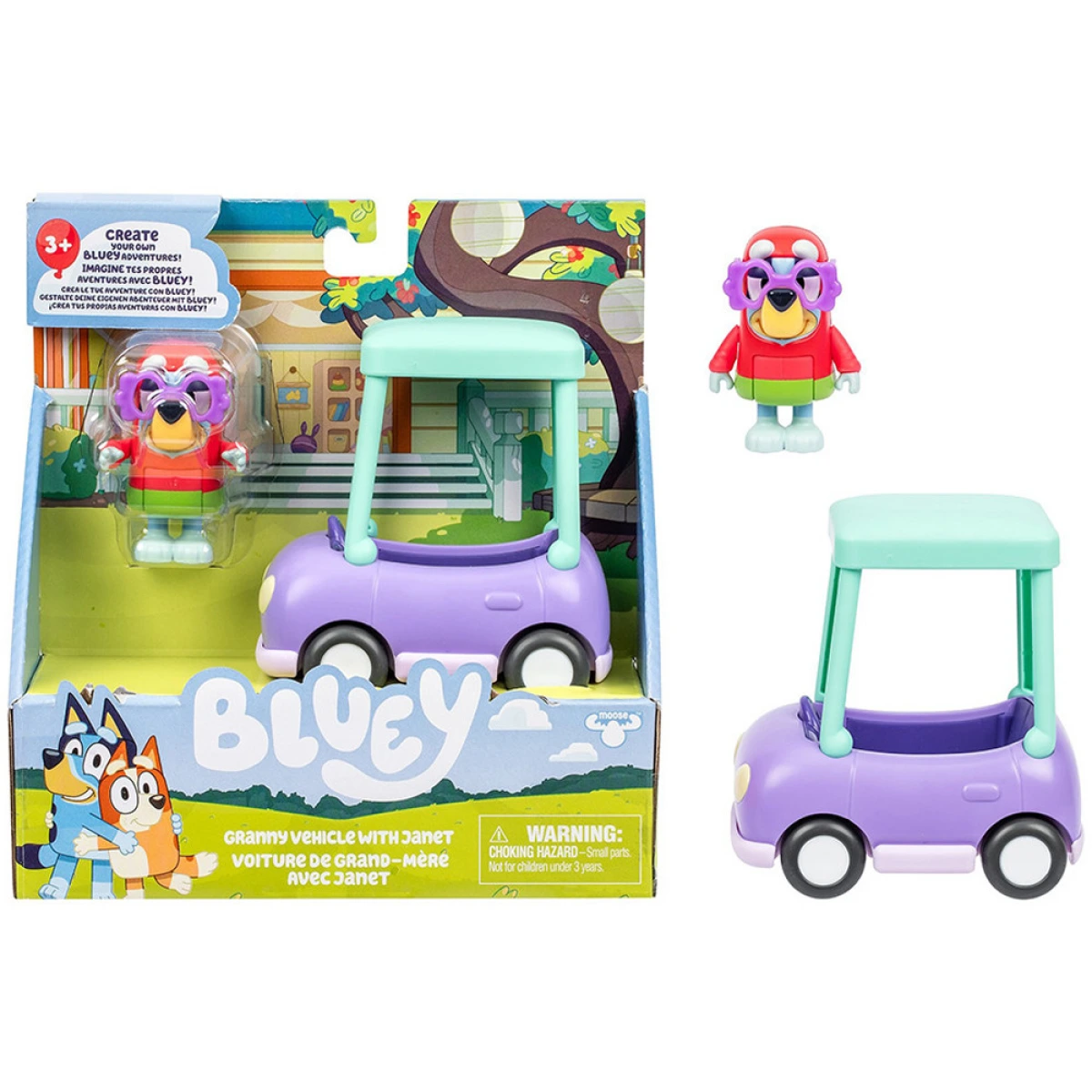 MOOSE BLUEY ΟΧΗΜΑ BASIC S13-3 ΣΧΕΔΙΑ BLYA7000