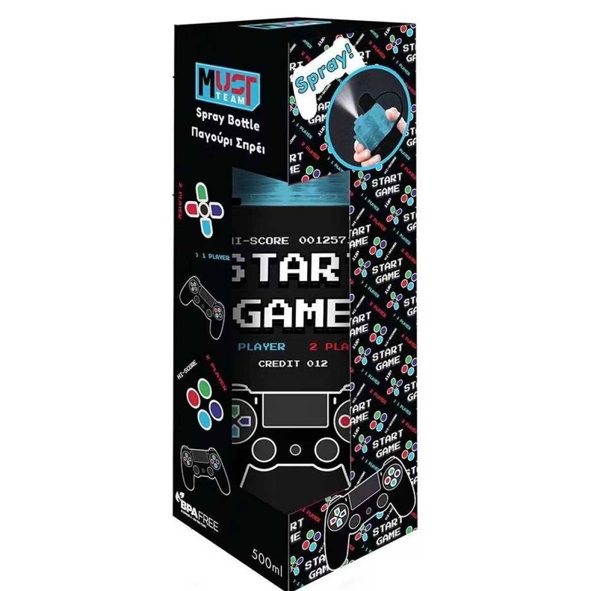 MUST ΠΑΓΟΥΡΙ PCTG ΜΕ ΣΠΡΕΙ  600ML MUST TEAM -START GAME 587491