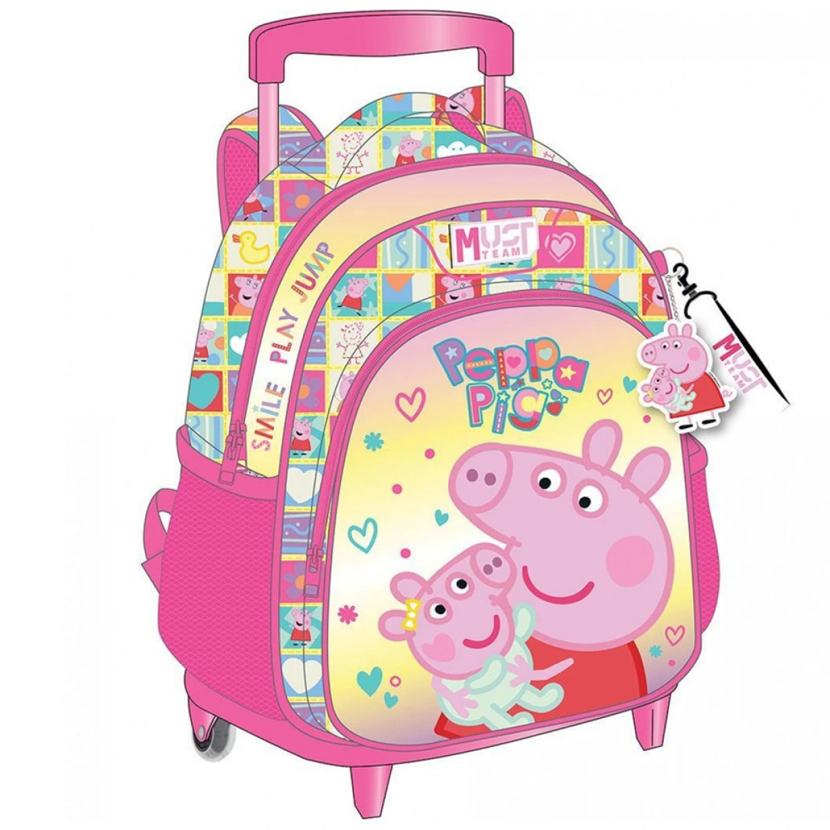 MUST ΤΣΑΝΤΑ ΤΡΟΛΛΕΥ ΠΛΑΤΗΣ ΝΗΠΙΟΥ 27Χ10Χ31ΕΚ PEPPA PIG 482861