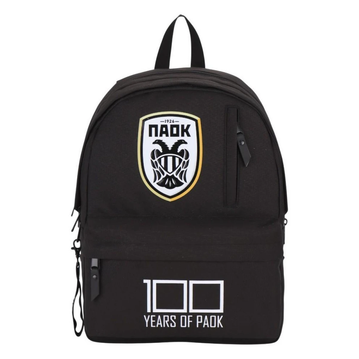 MUST ΤΣΑΝΤΑ ΠΛΑΤΗΣ MONOCHROME CLASSIC ΜΑΥΡH ΜΕ ΓΚΡΙ PAOK 100 130257