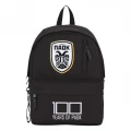 MUST ΤΣΑΝΤΑ ΠΛΑΤΗΣ MONOCHROME CLASSIC ΜΑΥΡH ΜΕ ΓΚΡΙ PAOK 100 130257