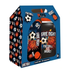 MUST ΦΑΓΗΤΟΔΟΧΕΙΟ PP 800ML & ΠΑΓΟΥΡΙ ΑΝΟΞΕΙΔΩΤΟ 500ML FOOTBALL VS BASKETBALL 587517
