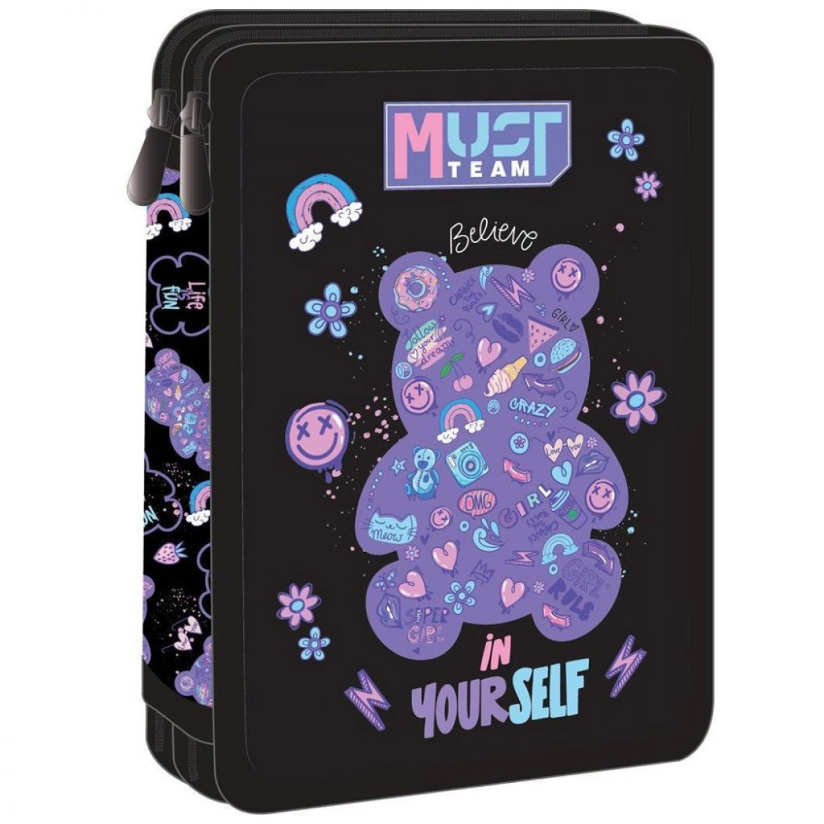 MUST ΣΧΟΛΙΚΗ ΚΑΣΕΤΙΝΑ ΔΙΠΛΗ ΓΕΜΑΤΗ GUMMY BEAR 586326