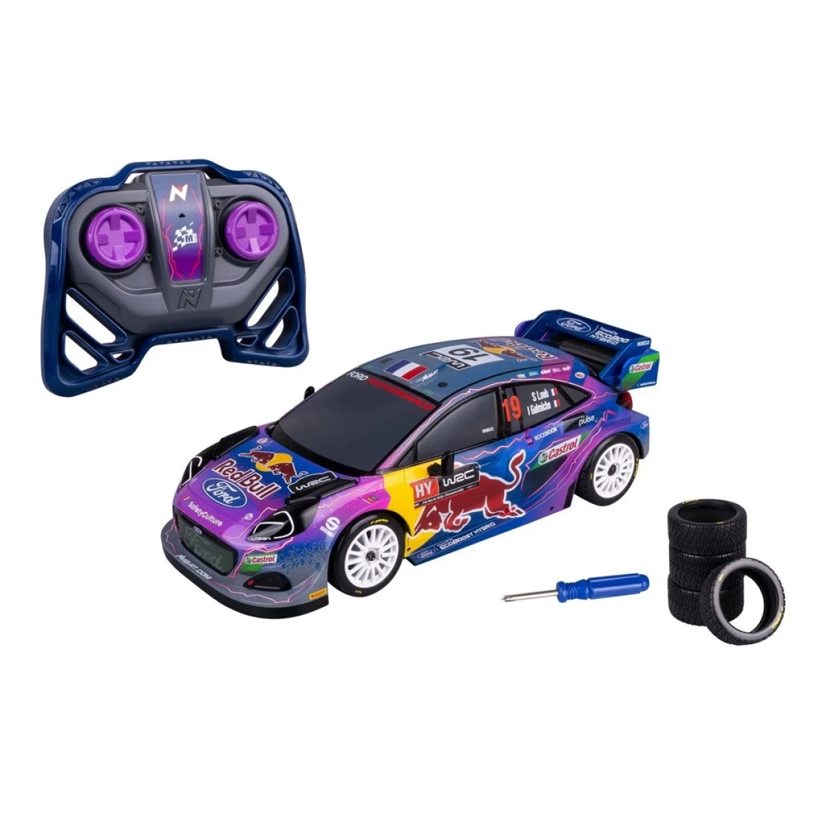 NIKKO TOYS ΤΗΛΕΚΑΤΕΥΘΥΝΟΜΕΝΟ RC WRC RED BULL WITH TYRES--PUMA HYBRID  34/10400