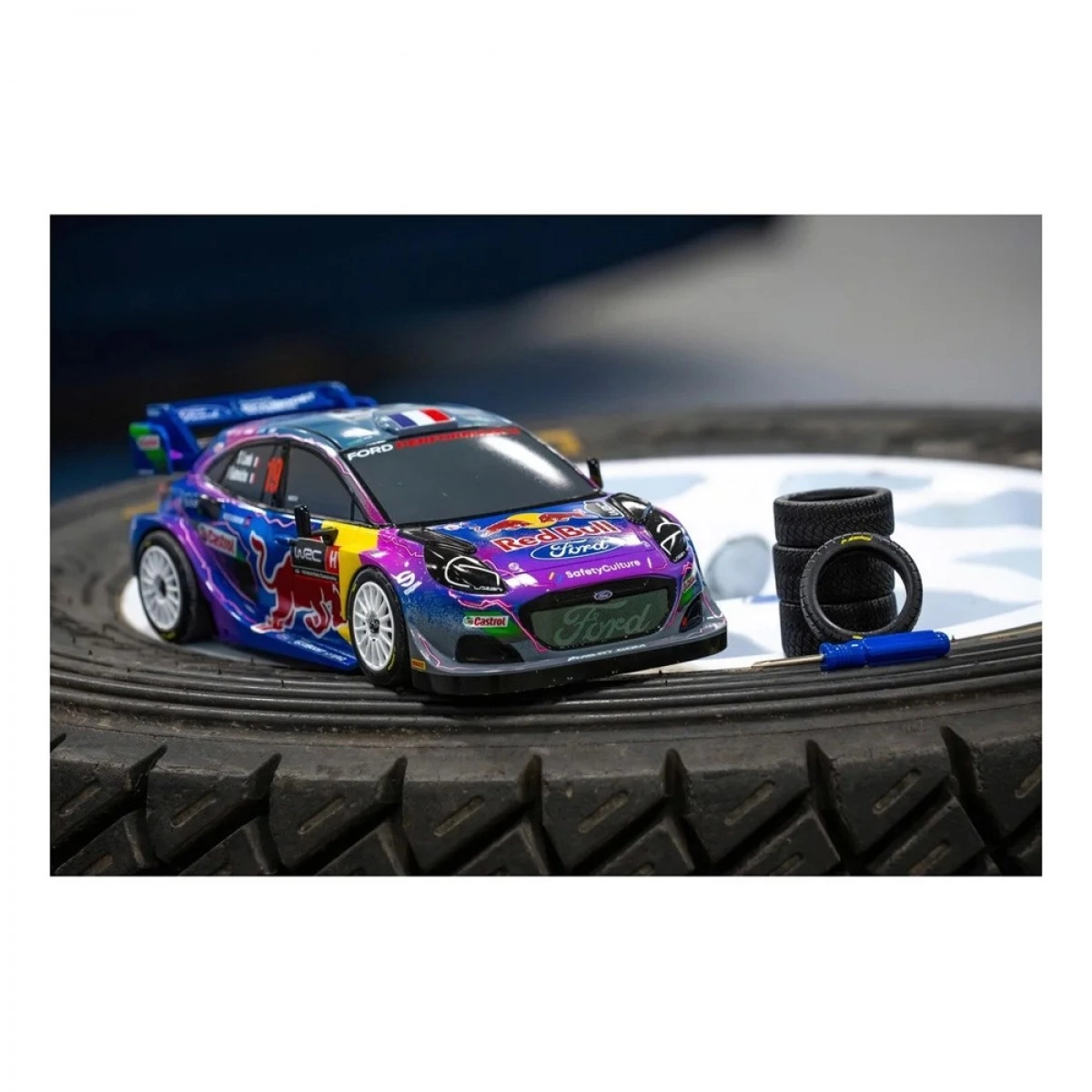 NIKKO TOYS ΤΗΛΕΚΑΤΕΥΘΥΝΟΜΕΝΟ RC WRC RED BULL WITH TYRES--PUMA HYBRID  34/10400
