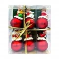 OEM CHRISTMAS BALLS SET OF 6 PIECES OF 10 CM (PRICE OF SIX) 14536-1