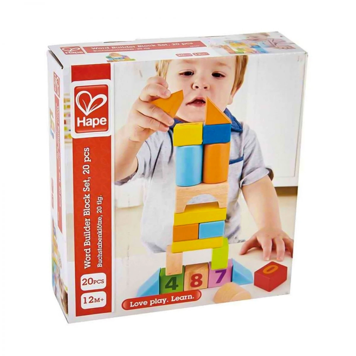 HAPE WOODEN SET OF BLOCKS COUNT N BUILD BLOCK SET 8388
