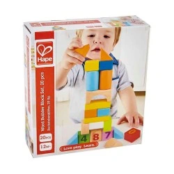 HAPE WOODEN SET OF BLOCKS COUNT N BUILD BLOCK SET 8388