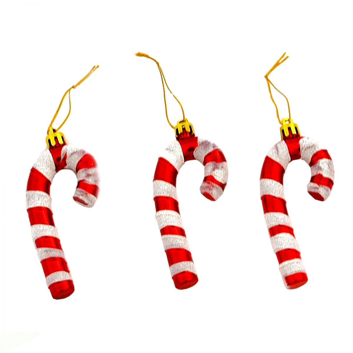OEM CHRISTMAS CANE SET 3 PCS 15199 (9 CM)
