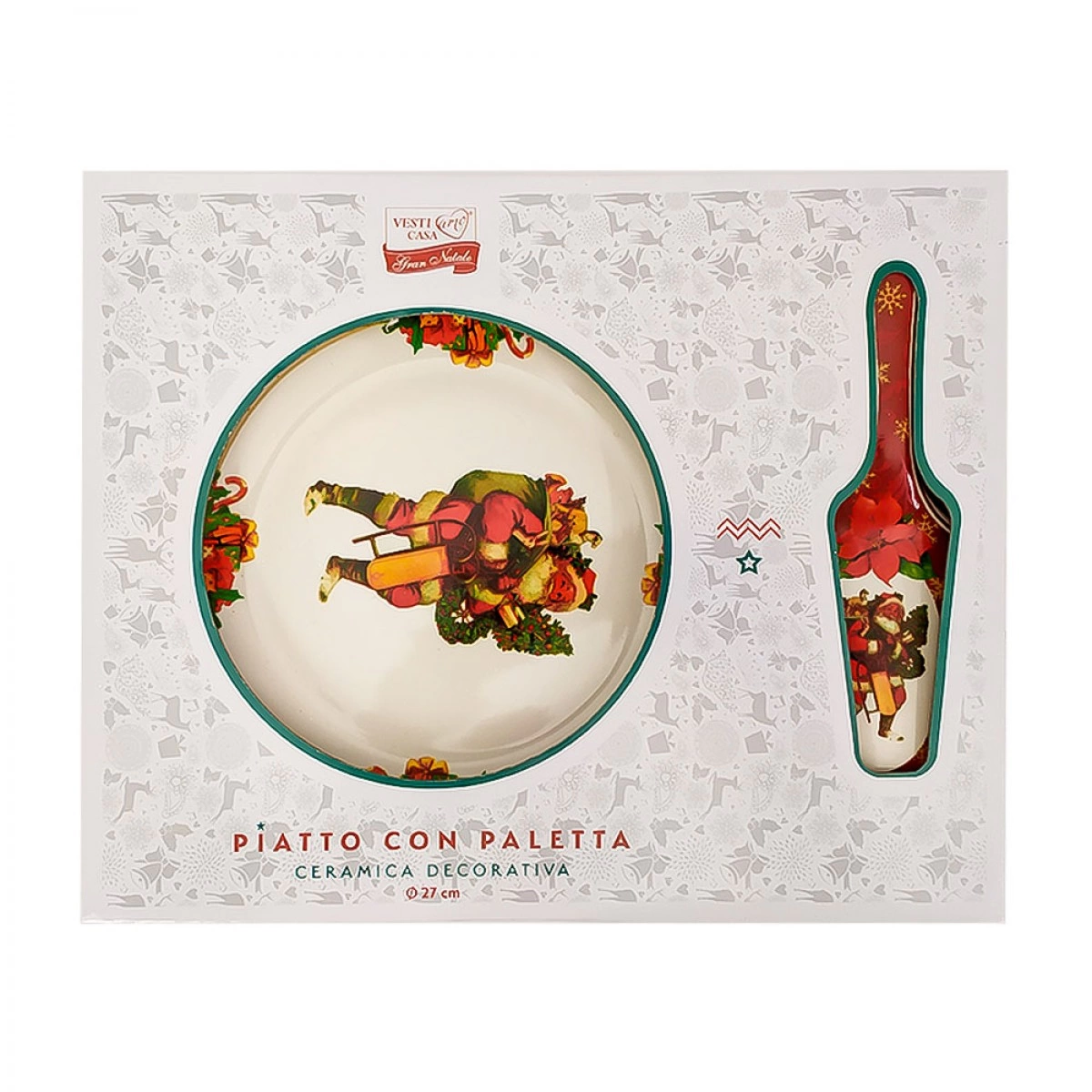 OEM CHRISTMAS PLATTER WITH SPATULA 452800